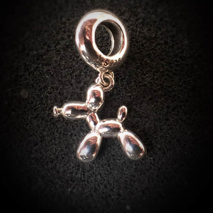 Balloon Dog Charm Silver image 0