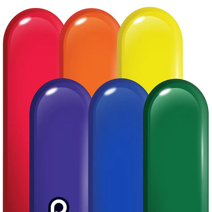 260 Classic Rainbow assortment (50 balloons) - Prima image 0