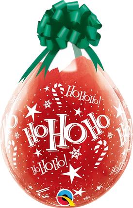 18'' Stuffing Balloons Merry Christmas Assortment Print Diamond Clear image 0