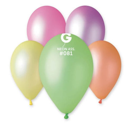 13" Round Neon Assortment #081 50pcs - Gemar image 0