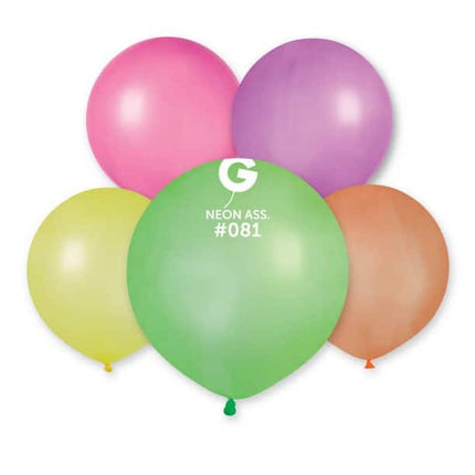 19" Round Neon Assortment #081 25pcs - Gemar image 0