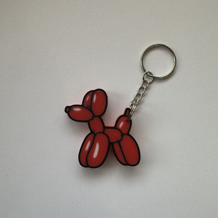 NFC Tappy Dog Keyring - Small (5cm) - Red image