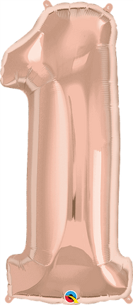 34" Number One Rose Gold image 0