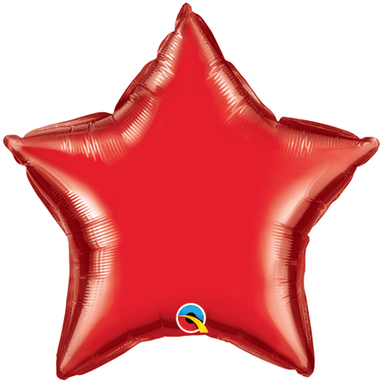 20" Foil Star Red Qualatex