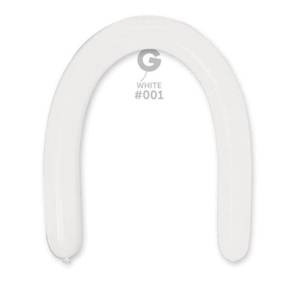 3" White #001 - Gemar (50 Count)