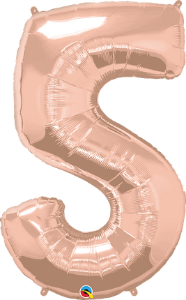 34" Number Five Rose Gold image 0