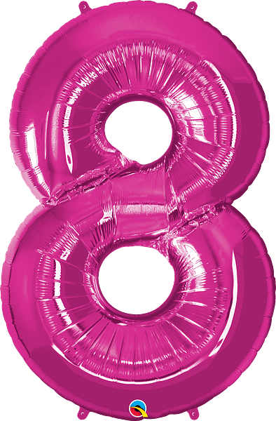 34" Number Eight Magenta image 0