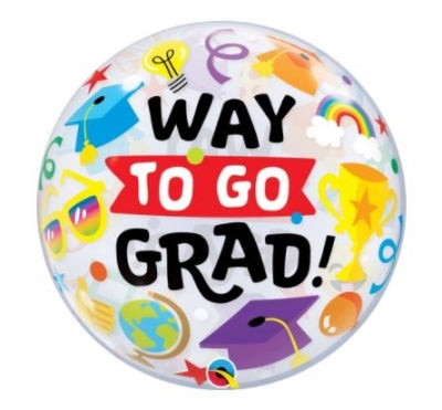 22" Bubble Graduation Way to Go Grad Qualatex