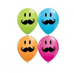 5" Smily Face Mustache Head