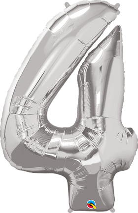 34" Number Four Silver image 0