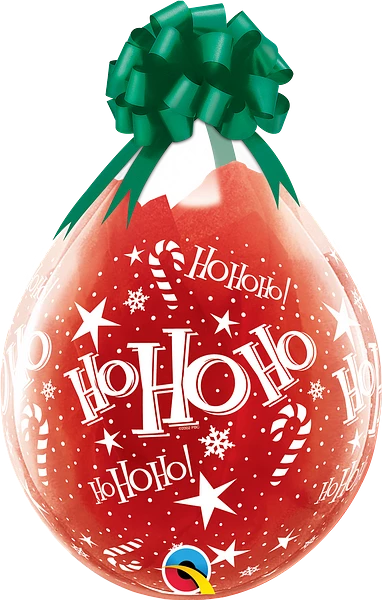 18'' Stuffing Balloons Merry Christmas Assortment Print Diamond Clear image 0
