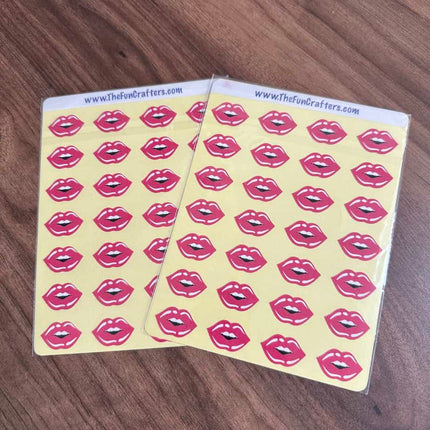 Sticker sheets - Pink Lips (Small) image