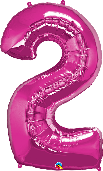 34" Number Two Magenta image 0