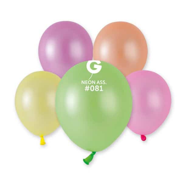 5" Round Neon Assortment #081- Gemar image 0