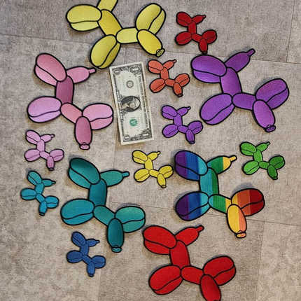 Iron on Balloon Dog patch