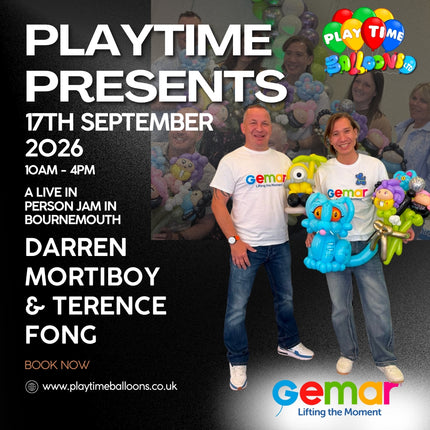 Playtime Presents – Bournemouth Balloon Jam - Our Live In Person September Event