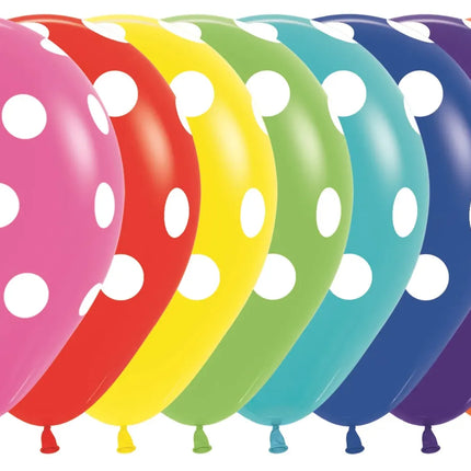 12'' Polka Dots Sempertex (25 bags)