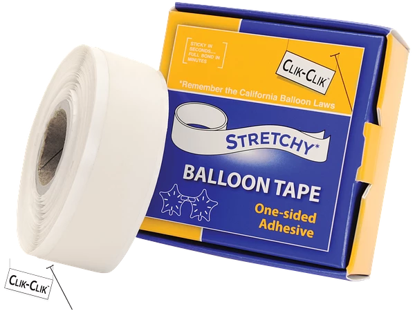Stretchy Balloon Tape One-Sided 7.6m image 0