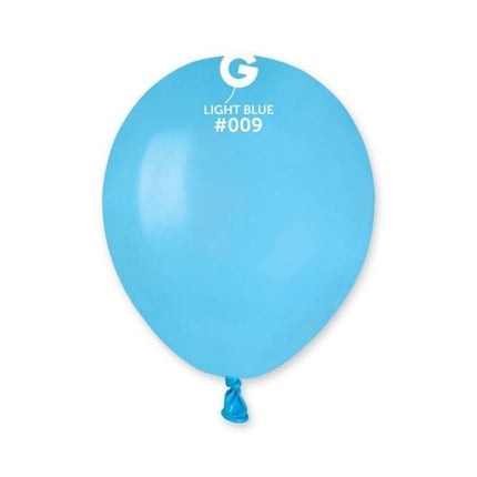 5" Round Light Blue #009 - Gemar image 0