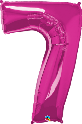 34" Number Seven Magenta image 0