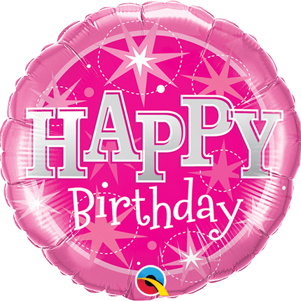 Birthday Pink Sparkle 9" Microfoil image 0