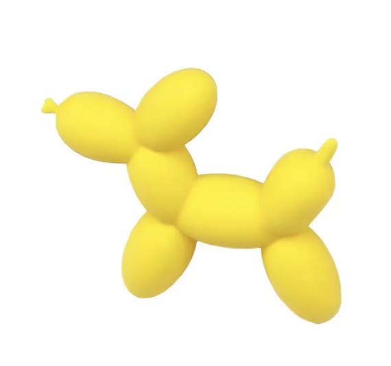 Balloon Dog Croc Charms - Yellow image