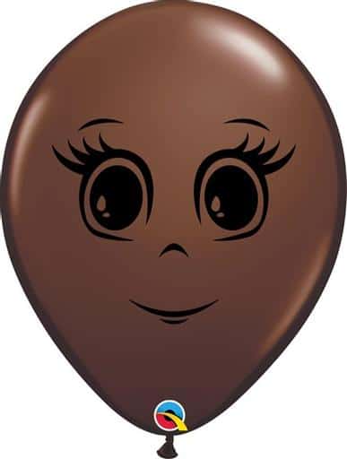 6" Feminine Face Quick Link (Chocolate Brown) image 0