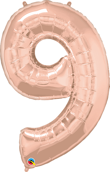 34" Number Nine Rose Gold image 0