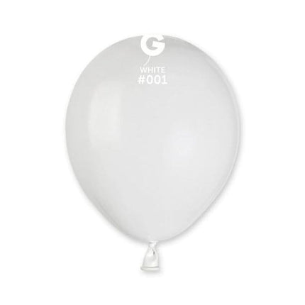 5" Round White #001 - Gemar image 0