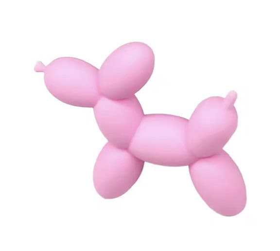 Balloon Dog Croc Charms - Pink image