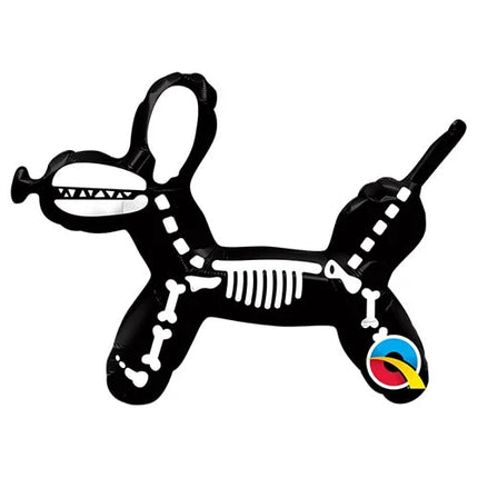 Skeleton Balloon Dog 14" Microfoil
