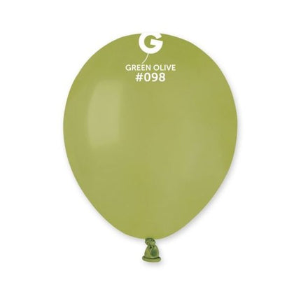 5" Round Green Olive #098 - Gemar