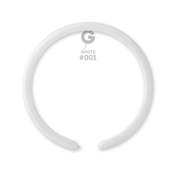 1" White #001 - Gemar