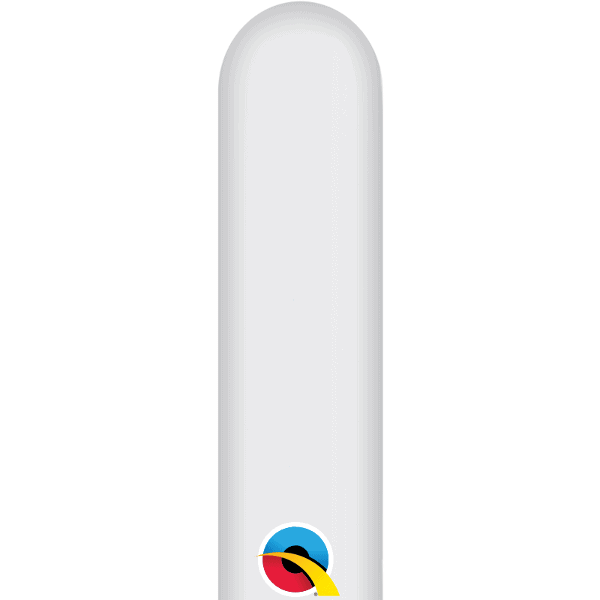 White 260Q Qualatex Modelling Balloon