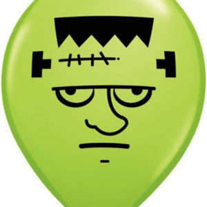 5" Frankenstein Face Qualatex balloon 5 inch.