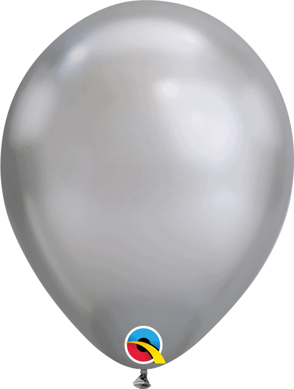 Chrome Silver Qualatex Modelling balloon round