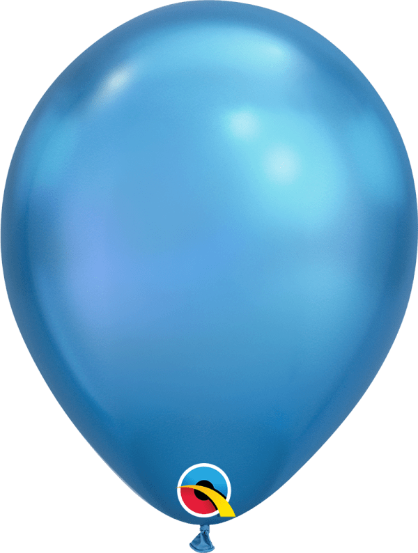 Chrome Blue Qualatex Modelling balloon round