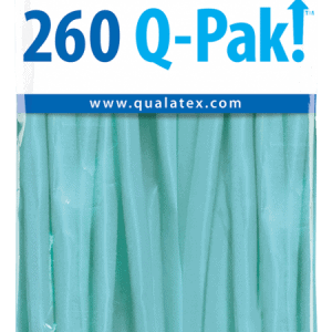 Caribbean Blue Q-Pak Qualatex Modelling Balloons 260Q