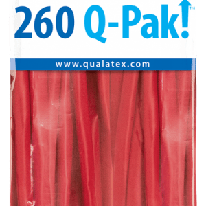 Red Q-Pak Qualatex Modelling Balloons 260Q