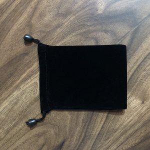 Black Velvet Pouch 9cm x 12cm