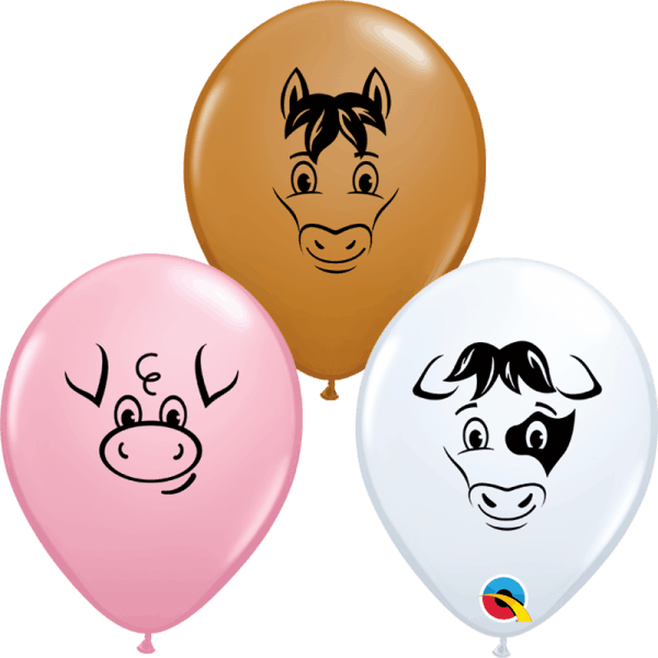 5" Farm Animal Faces