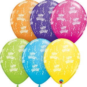 11'' Birthday Round Assorted
