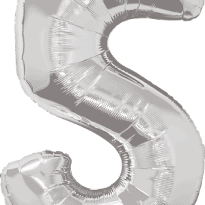 34" Number Five Silver