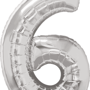 34" Number Six Silver