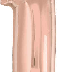 34" Number One Rose Gold