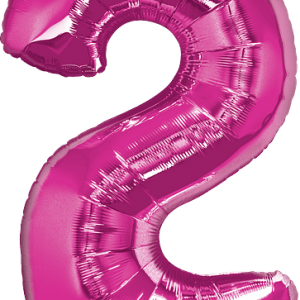 34" Number Two Magenta