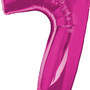 34" Number Seven Magenta