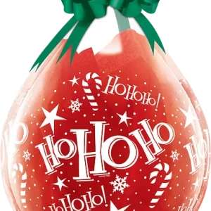 18'' Stuffing Balloons Merry Christmas Assortment Print Diamond Clear