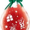 18'' Stuffing Balloons Merry Christmas Assortment Print Diamond Clear - Image 4