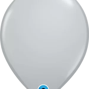 11" grey round balloon qualatex